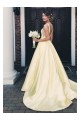 A-Line V-Neck Long Prom Dress Formal Evening Dresses 601809