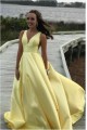 A-Line V-Neck Long Prom Dress Formal Evening Dresses 601809