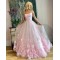 A-Line Long Pink Prom Dress Formal Evening Dresses 601812
