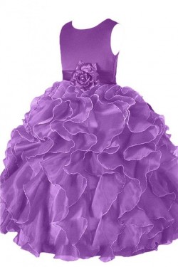 Ball Gown Purple Flower Girl Dresses F010002