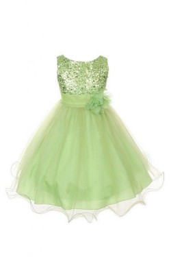 Sequins and Tulle Flower Girl Dresses F010006