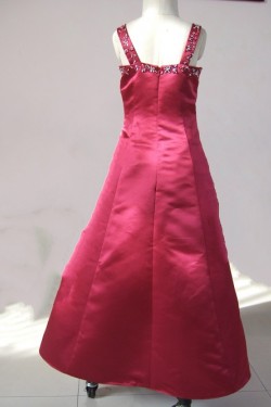 A-Line Beaded Straps Flower Girl Dresses F010014