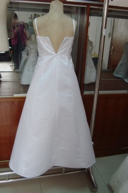 A-Line Beaded Spaghetti Strap Flower Girl Dresses F010017