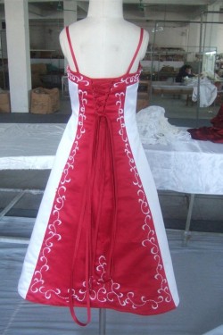 A-Line Spaghetti Strap Flower Girl Dresses F010021