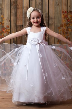 Beautiful Straps Sleeveless Flower Girl Dresses 2050001