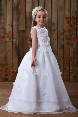 Ball Gown Floor Length Beaded Flower Girl Dresses 2050013