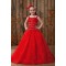 A-Line Beaded Spaghetti Strap Flower Girl Dresses 2050016