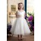 A-Line Tea-Length Straps Bowknot Flower Girl Dresses 2050018