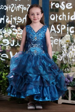 Ball Gown V-Neck Flower Girl Dresses 2050019