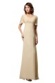 A-Line V-Neck Long Chiffon Mother of the Bride Dresses M010005