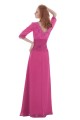 A-Line V-Neck Half Sleeve Beaded Lace and Chiffon Mother of the Bride Dresses M010006