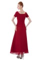 A-Line Short Sleeve Beaded Chiffon Mother of the Bride Dresses M010008