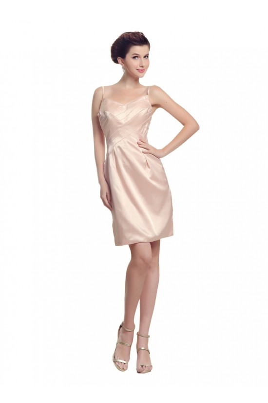 Short Spaghetti Strap Mother of the Bride Dresses with A Jacket M010009