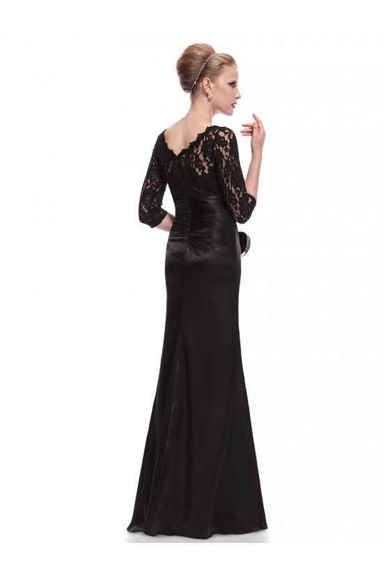 Elegant Long Black Lace Mother of the Bride Dresses M010014 Elegant Long Black Lace Mother of the Bride Dresses M010014
