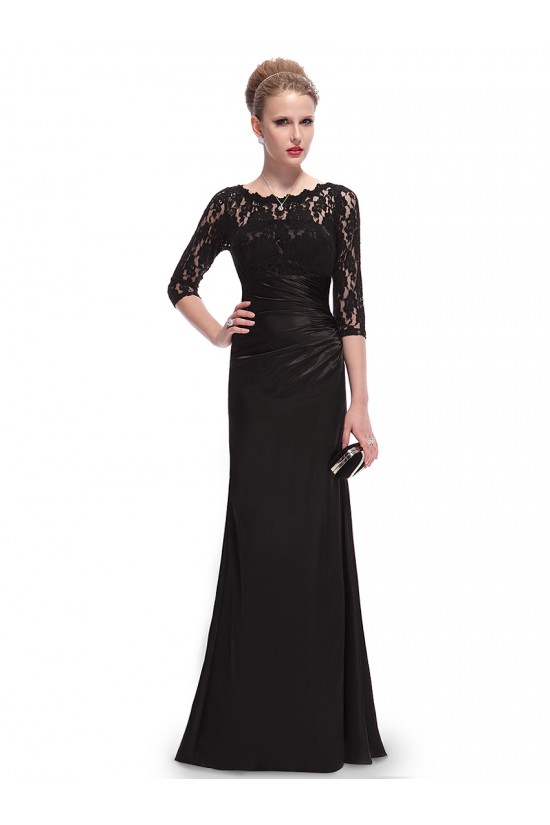 Elegant Long Black Lace Mother of the Bride Dresses M010014 Elegant Long Black Lace Mother of the Bride Dresses M010014