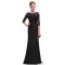 Elegant Long Black Lace Mother of the Bride Dresses M010014