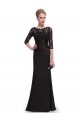 Elegant Long Black Lace Mother of the Bride Dresses M010014