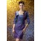 Sheath Short Strapless Lace and Taffeta Mother of the Bride Dresses with A Jacket M010018
