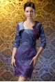 Sheath Short Strapless Lace and Taffeta Mother of the Bride Dresses with A Jacket M010018