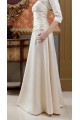 A-Line Strapless Beaded Long Mother of the Bride Dresses with A Jacket M010020