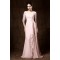 Sheath/Column Half Sleeve Beaded Long Chiffon Mother of the Bride Dresses M010023