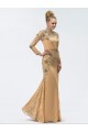 Trumpet/Mermaid Beaded Lace and Chiffon Long Mother of the Bride Dresses M010027