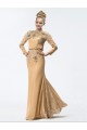 Trumpet/Mermaid Beaded Lace and Chiffon Long Mother of the Bride Dresses M010027