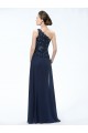 Elegant One-Shoulder Long Navy Blue Mother of the Bride Dresses M010030 Elegant One-Shoulder Long Navy Blue Mother of the Bride Dresses M010030