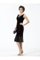 Sheath Knee-Length Beaded Mother of the Bride Dresses M010031