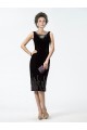 Sheath Knee-Length Beaded Mother of the Bride Dresses M010031