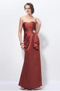 Long Satin Sweetheart Mother of the Bride Dresses M010037