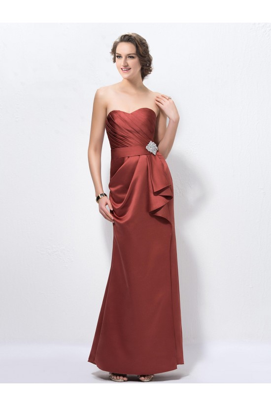 Long Satin Sweetheart Mother of the Bride Dresses M010037