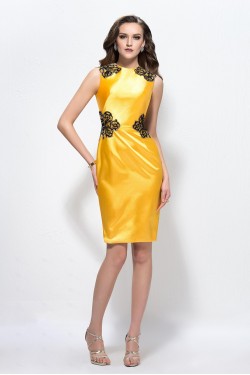 Sheath Beaded Short Mother of the Bride Dresses M010040