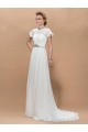 A-Line Beaded Long Chiffon Mother of the Bride Dresses M010041