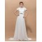 A-Line Beaded Long Chiffon Mother of the Bride Dresses M010041