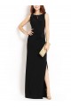 Sheath Long Black Mother of the Bride Dresses M010042