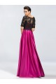 A-Line Half Sleeve Lace and Satin Mother of the Bride Dresses M010045