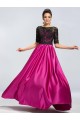 A-Line Half Sleeve Lace and Satin Mother of the Bride Dresses M010045