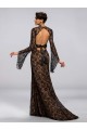 Trumpet/Mermaid Jewel Long Sleeve Black Lace Mother of the Bride Dresses M010048 Trumpet/Mermaid Jewel Long Sleeve Black Lace Mother of the Bride Dresses M010048