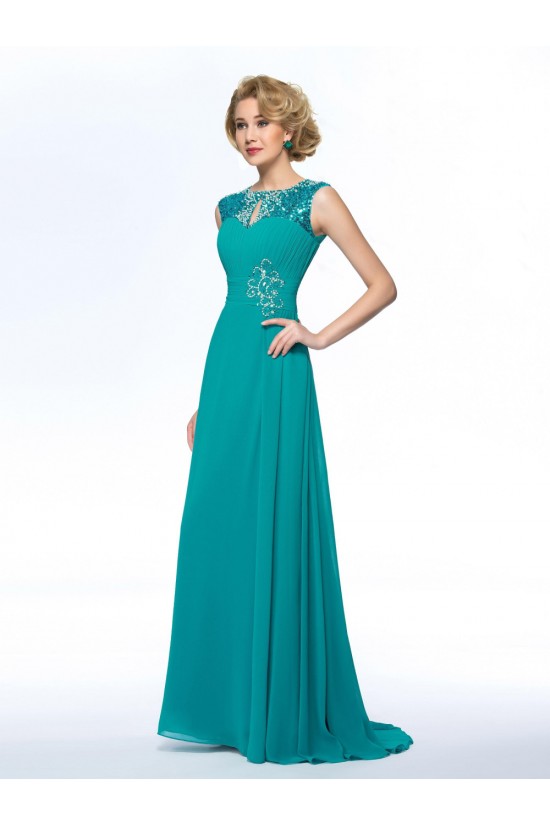A-Line Beaded Sequins Long Chiffon Mother of the Bride Dresses M010050 A-Line Beaded Sequins Long Chiffon Mother of the Bride Dresses M010050