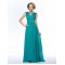 A-Line Beaded Sequins Long Chiffon Mother of the Bride Dresses M010050