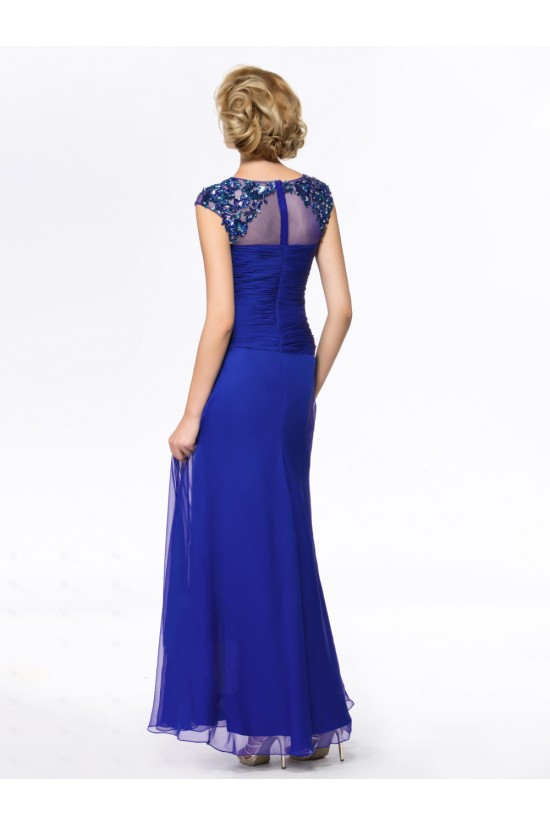 Long Blue Beaded Mother of the Bride Dresses M010054 Long Blue Beaded Mother of the Bride Dresses M010054