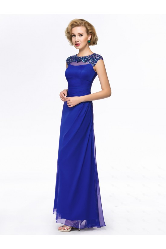 Long Blue Beaded Mother of the Bride Dresses M010054 Long Blue Beaded Mother of the Bride Dresses M010054