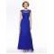 Long Blue Beaded Mother of the Bride Dresses M010054