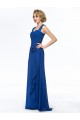 Sheath Straps Sleeveless Long Blue Chiffon Mother of the Bride Dresses M010063