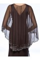 Long V-Neck Chiffon Mother of the Bride Dresses M010066