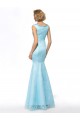 Elegant Trumpet/Mermaid Beaded Long Blue Lace Mother of the Bride Dresses M010071 Elegant Trumpet/Mermaid Beaded Long Blue Lace Mother of the Bride Dresses M010071