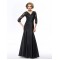 Trumpet/Mermaid V-Neck Long Black Mother of the Bride Dresses M010073
