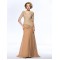 Elegant V-Neck Half Sleeve Lace and Chiffon Mother of the Bride Dresses M010074