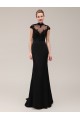 Trumpet/Mermaid High-Neck Long Black Beaded Applique Mother of the Bride Dresses M010078 Trumpet/Mermaid High-Neck Long Black Beaded Applique Mother of the Bride Dresses M010078